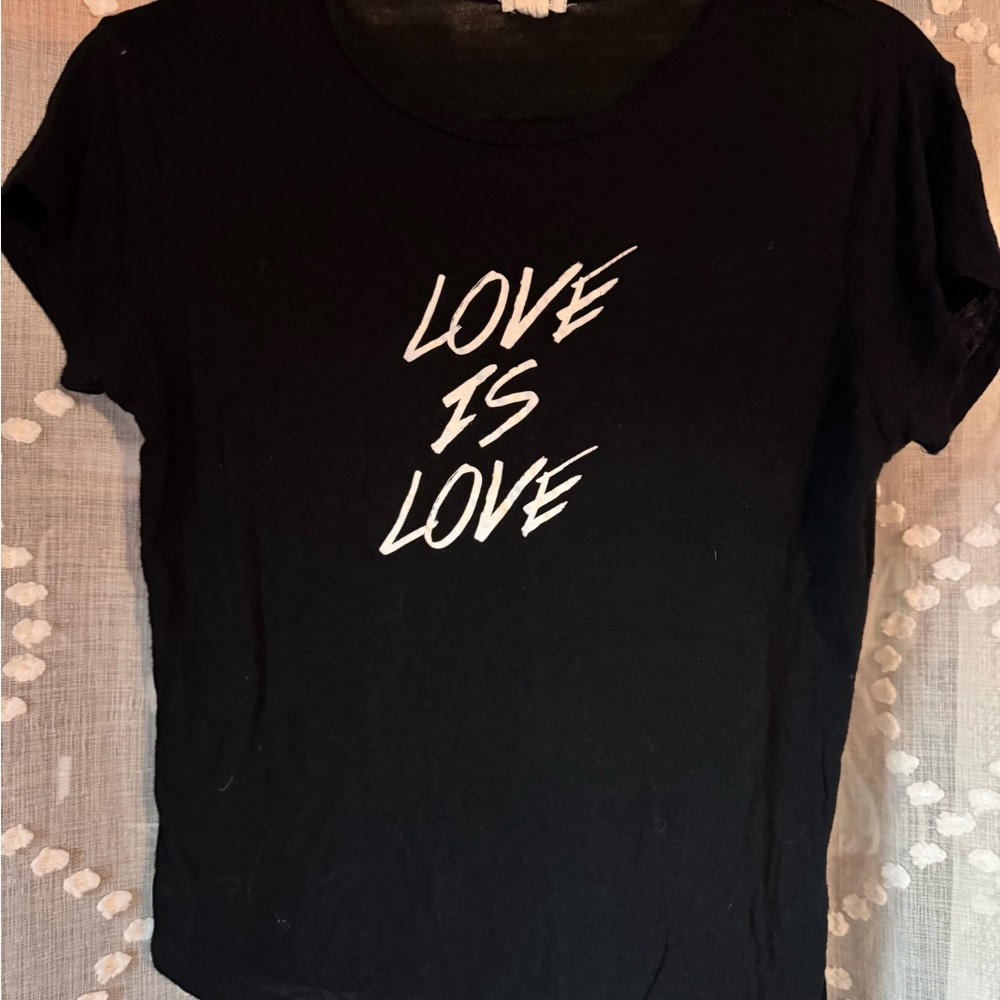 Garage Black 'Love is Love' Short Sleeve Tee
